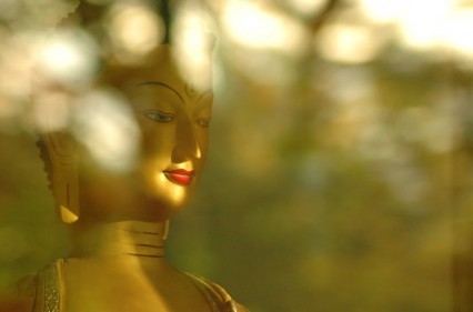 Buddha with lights